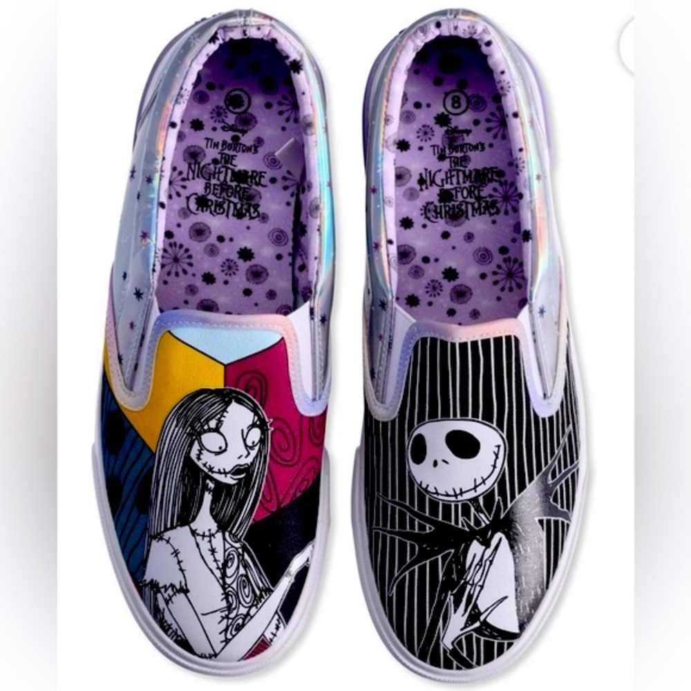 Disney Nightmare Before Christmas Unisex Canvas‎ Sneakers Mens Sizes 6 to 11